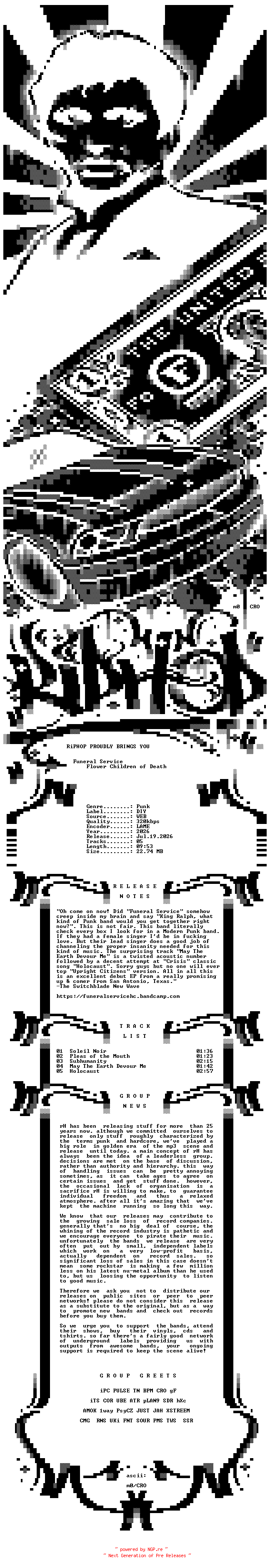 NFO for the release Funeral_Service-Flower_Children_of_Death-EP-WEB-2026-rH_iNT by rH_iNT