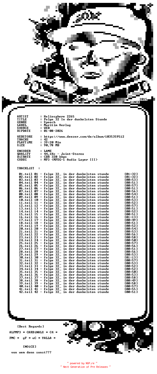 NFO for the release Heliosphere_2265_-_Folge_32_In_der_dunkelsten_Stunde-AUDIOBOOK-WEB-DE-2026-NOiCE by NOiCE
