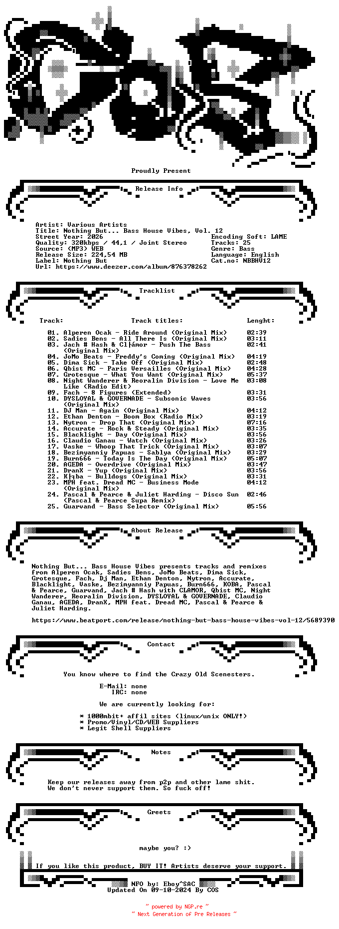 NFO for the release VA-Nothing_But____Bass_House_Vibes_Vol._12-(NBBHV12)-WEB-2026-COS_INT by COS_INT