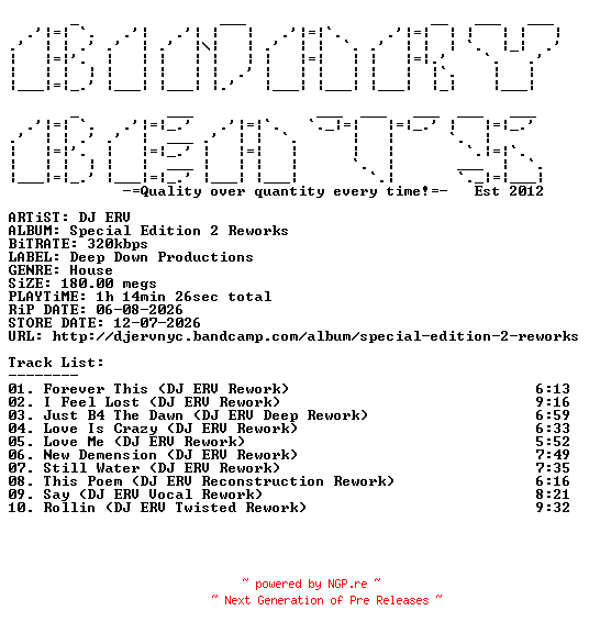 NFO for the release DJ_ERV-Special_Edition_2_Reworks-WEB-2026-BB by BB