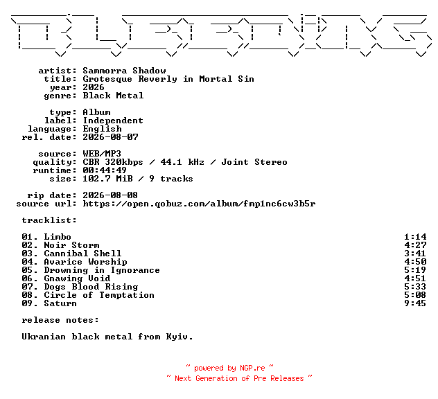 NFO for the release Sammorra_Shadow-Grotesque_Reverly_in_Mortal_Sin-WEB-2026-BLEEDiNG by BLEEDiNG