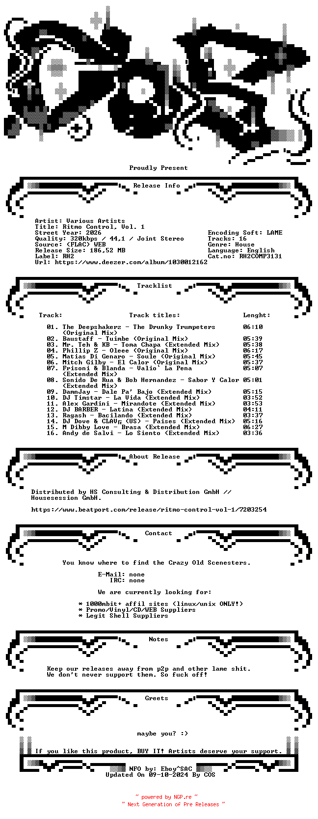 NFO for the release VA-Ritmo_Control_Vol._1-(RH2COMP3131)-WEB-2026-COS by COS