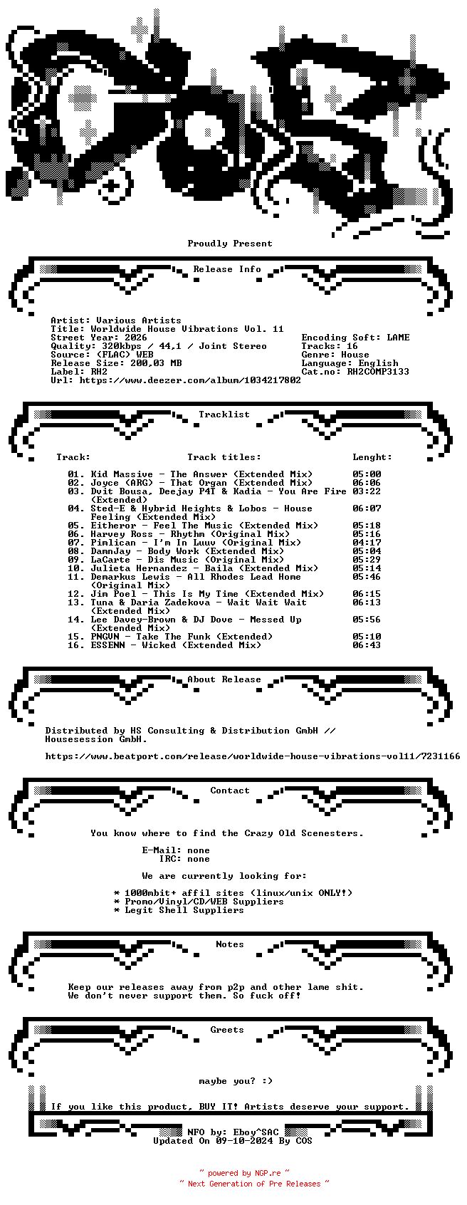 NFO for the release VA-Worldwide_House_Vibrations_Vol._11-(RH2COMP3133)-WEB-2026-COS by COS