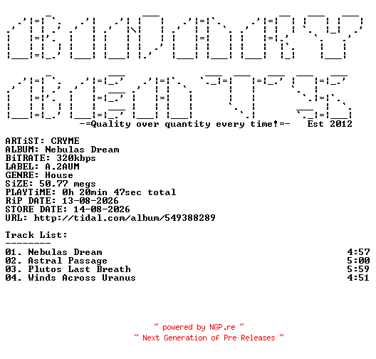 NFO for the release CRYME-Nebulas_Dream-(ART09)-WEB-2026-BB by BB