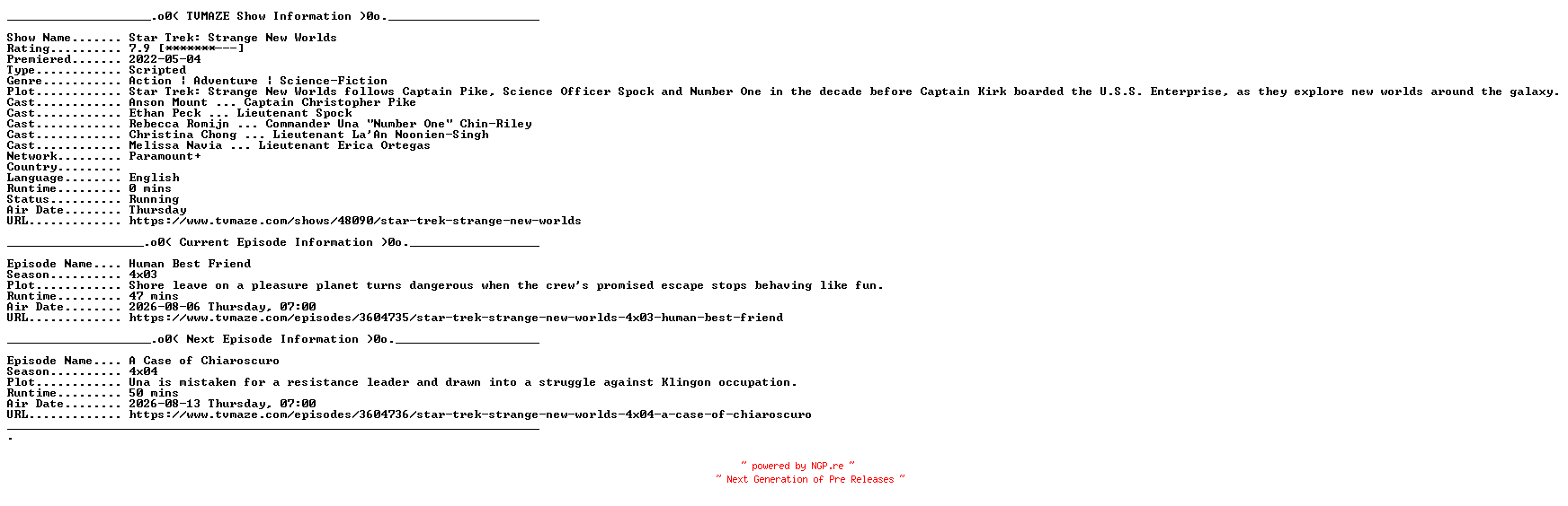 NFO for the release Star.Trek.Strange.New.Worlds.S04E03.GERMAN.WEBRiP.x264-AVTOMAT by AVTOMAT