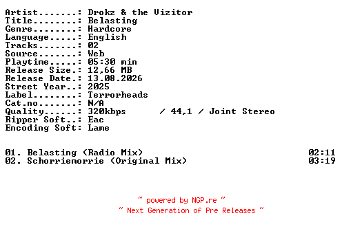 NFO for the release Drokz_and_the_Vizitor-Belasting-WEB-2025-XTC_iNT by XTC_iNT