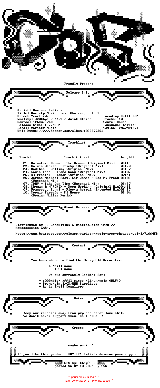 NFO for the release VA-Variety_Music_Pres._Choices_Vol._3-(VMCOMP1871)-WEB-2026-COS by COS