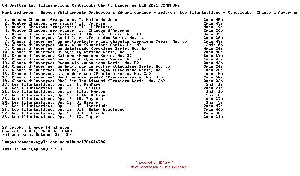 NFO for the release VA-Britten_Les_Illuminations-Canteloube_Chants_Dauvergne-WEB-2021-SYMPHONY by SYMPHONY