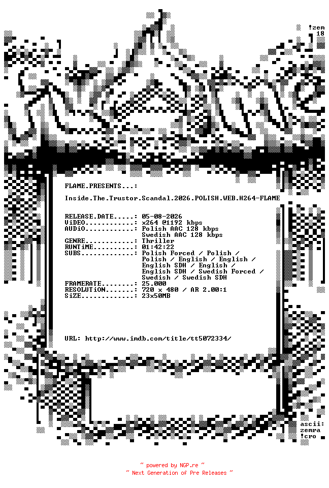 NFO for the release Inside.The.Trustor.Scandal.2026.POLISH.WEB.H264-FLAME by FLAME
