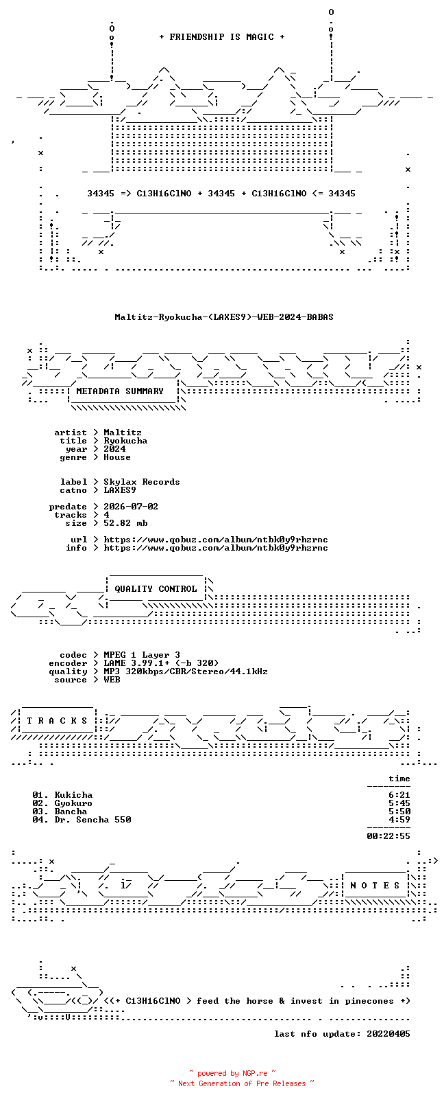 NFO for the release Maltitz-Ryokucha-(LAXES9)-WEB-2024-BABAS by BABAS