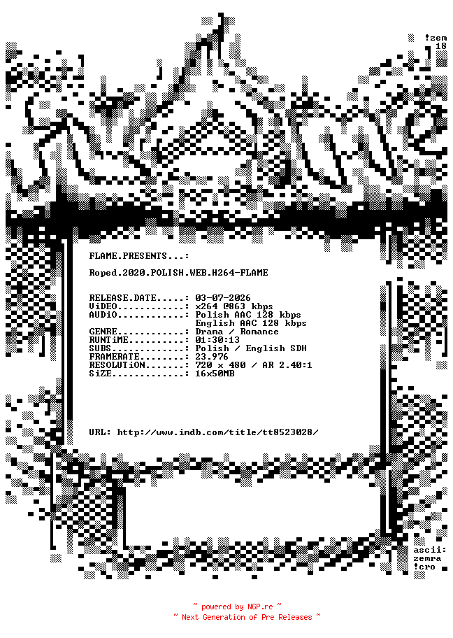 NFO for the release Roped.2020.POLISH.WEB.H264-FLAME by FLAME
