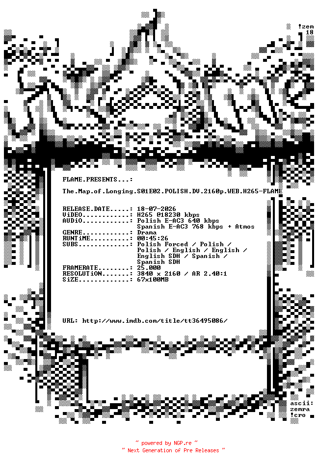 NFO for the release The.Map.of.Longing.S01E02.POLISH.DV.2160p.WEB.H265-FLAME by FLAME