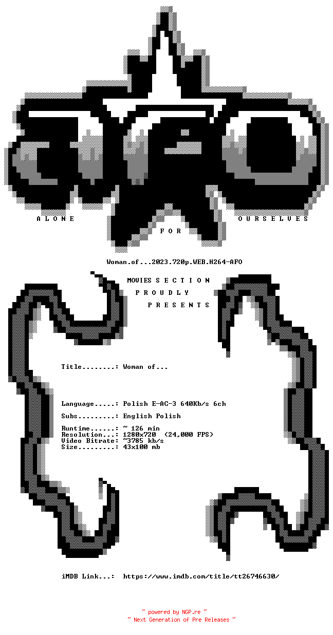 NFO for the release Woman.of...2023.720p.WEB.H264-AFO by AFO