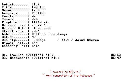 NFO for the release 51ck-Impulso-WEB-2024-XTC_iNT by XTC_iNT