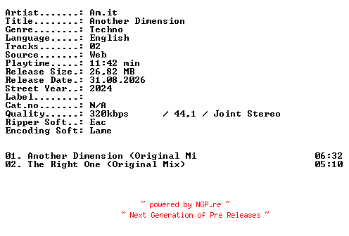 NFO for the release Amit-Another_Dimension-WEB-2024-XTC_iNT by XTC_iNT