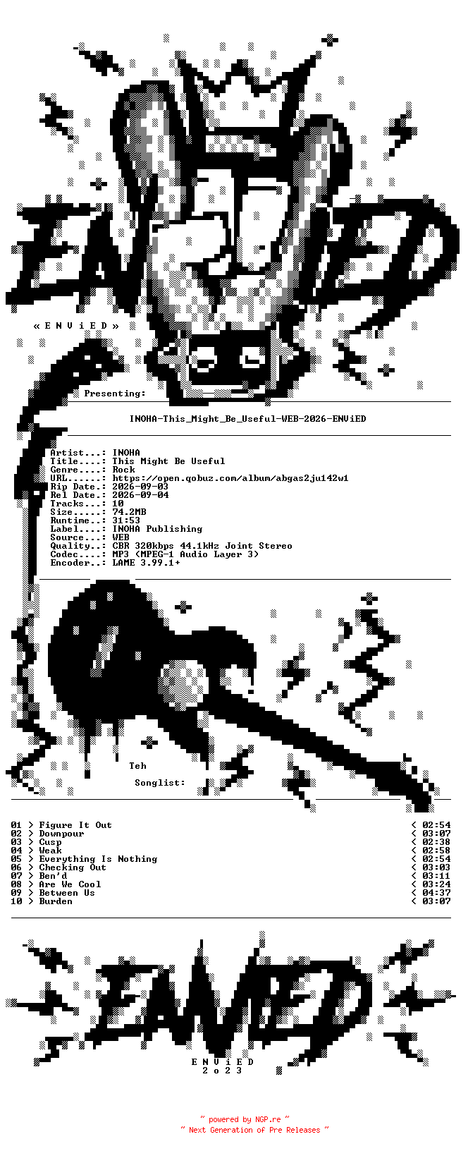 NFO for the release INOHA-This_Might_Be_Useful-WEB-2026-ENViED by ENViED