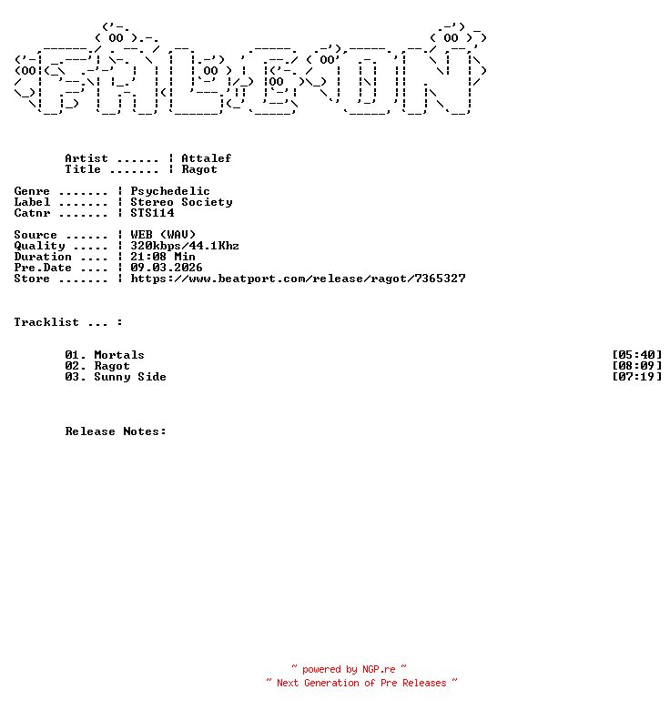 NFO for the release Attalef-Ragot-(STS114)-WEB-2026-FALCON by FALCON