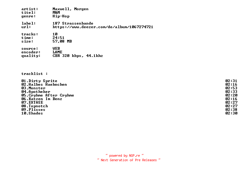 NFO for the release Maxwell_Morgen_-_Mandm-WEB-DE-2026-BITCOINS by BITCOINS
