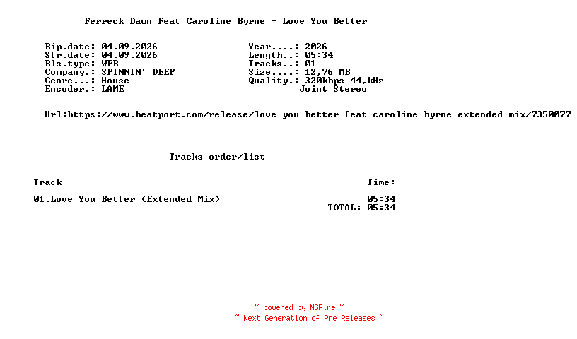 NFO for the release Ferreck_Dawn_Feat_Caroline_Byrne_-_Love_You_Better_(Extended_Mix)-SINGLE-WEB-2026-FMC by FMC