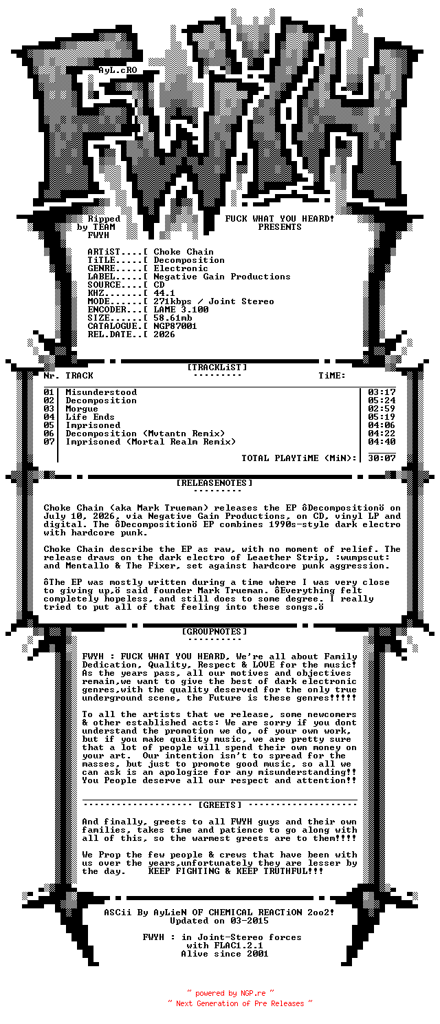 NFO for the release Choke_Chain-Decomposition-CDEP-2026-FWYH by FWYH