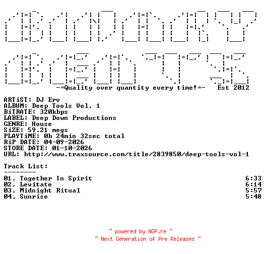 NFO for the release DJ_Erv-Deep_Tools_Vol._1-(004)-WEB-2026-BB by BB
