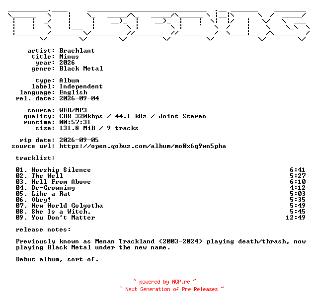 NFO for the release Brachlant-Minus-WEB-2026-BLEEDiNG by BLEEDiNG