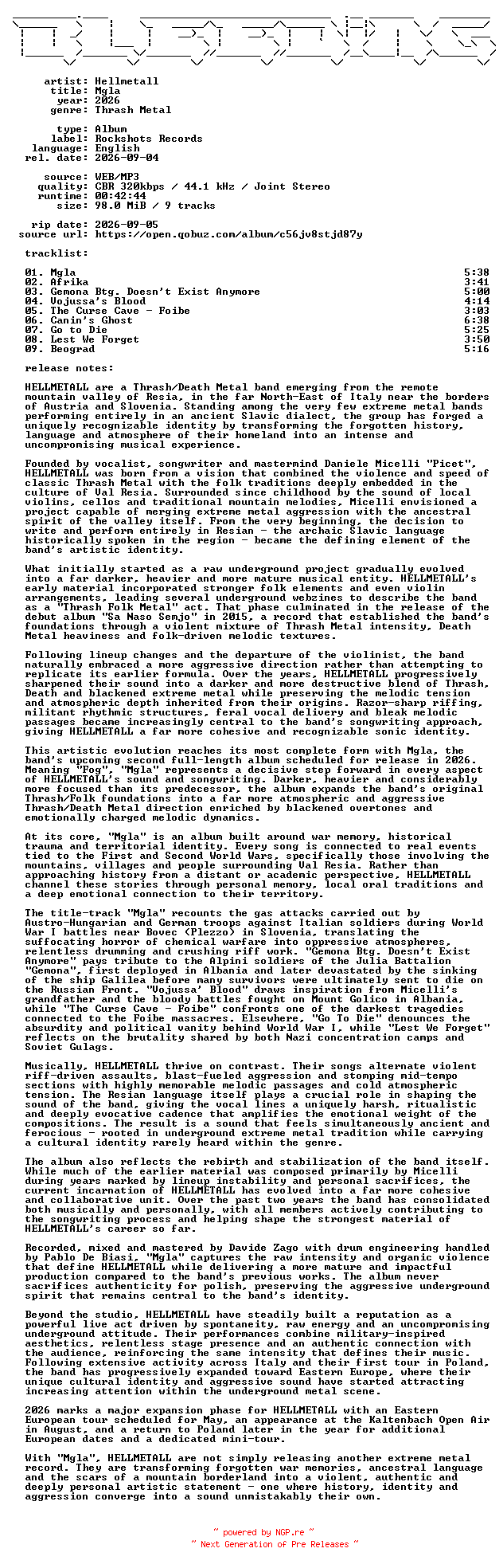 NFO for the release Hellmetall-Mga-WEB-2026-BLEEDiNG by BLEEDiNG