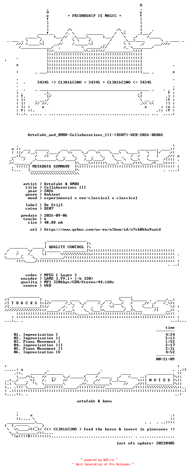 NFO for the release Artefakt_and_KMRU-Collaborations_III-(DS07)-WEB-2026-BABAS by BABAS