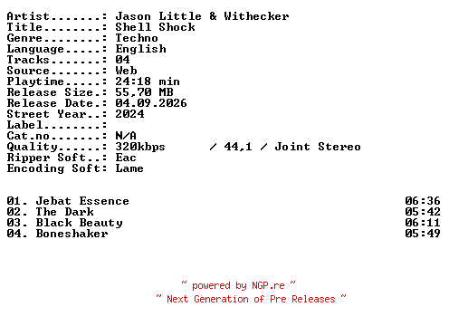NFO for the release Jason_Little_and_Withecker-Shell_Shock-WEB-2024-XTC_iNT by XTC_iNT