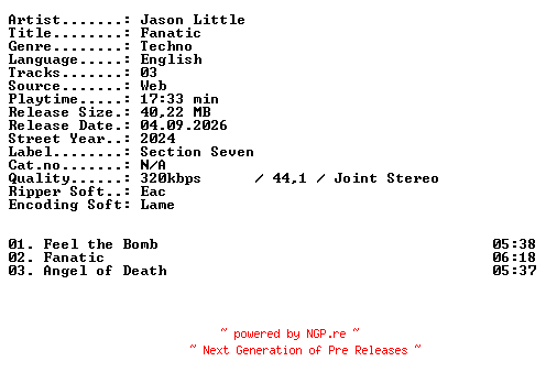 NFO for the release Jason_Little-Fanatic-WEB-2024-XTC_iNT by XTC_iNT