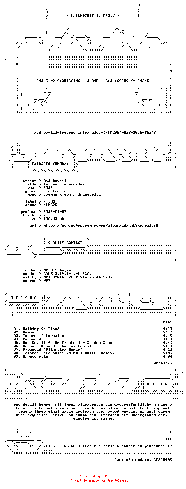 NFO for the release Red_Deviil-Tesoros_Infernales-(XIMG95)-WEB-2026-BABAS by BABAS