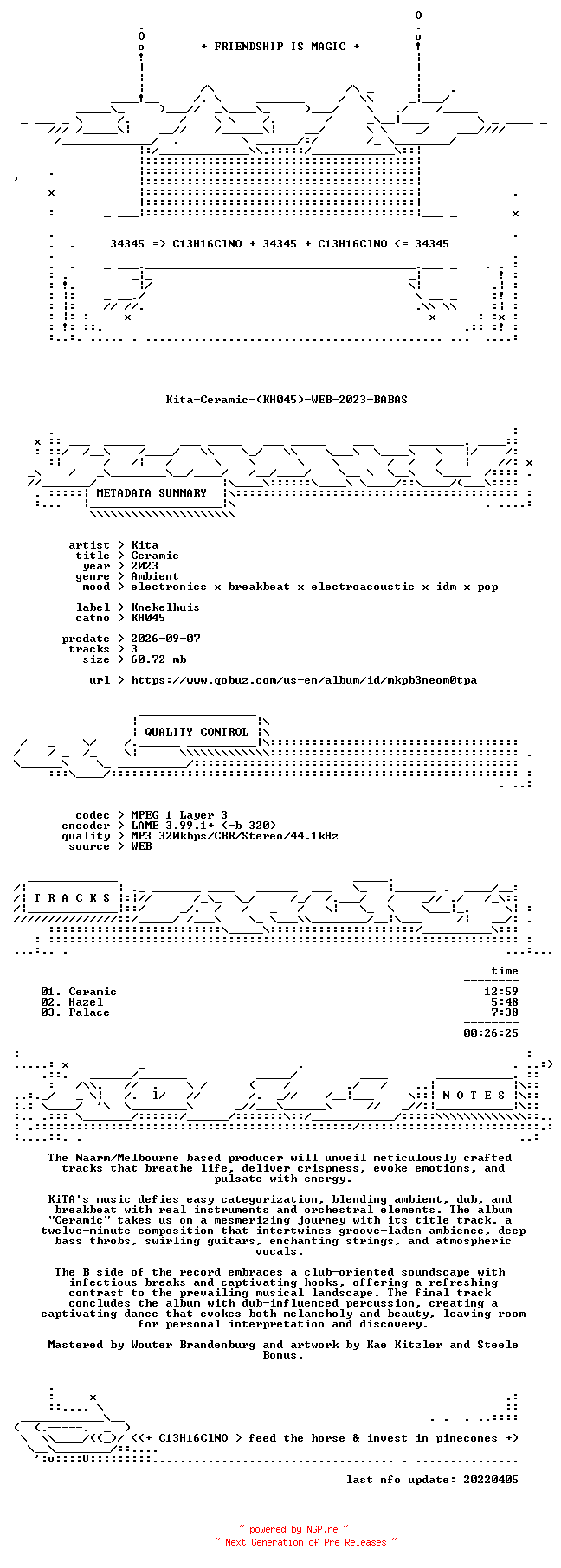 NFO for the release Kita-Ceramic-(KH045)-WEB-2023-BABAS by BABAS
