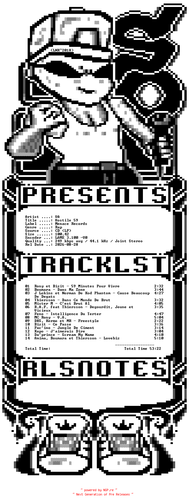 NFO for the release VA-Hostile_59-FR-2009-SO_INT by SO_INT