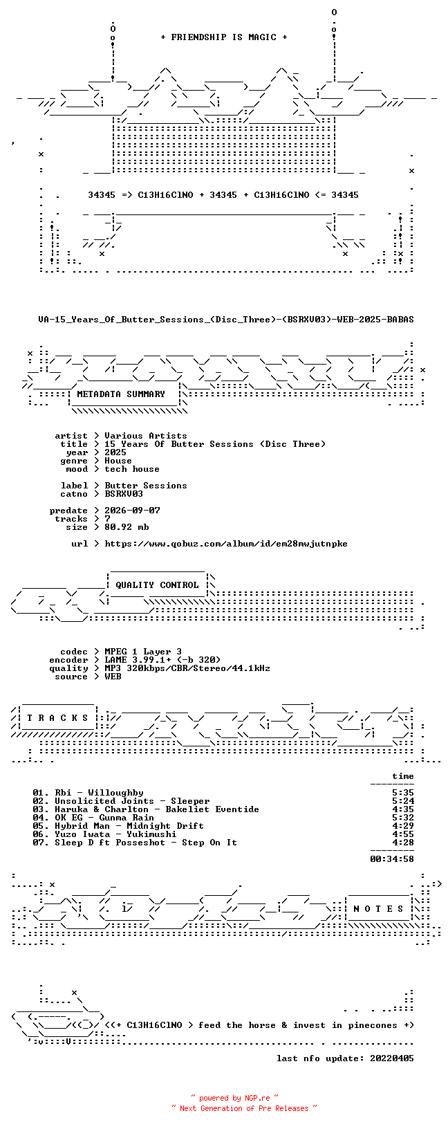 NFO for the release VA-15_Years_Of_Butter_Sessions_(Disc_Three)-(BSRXV03)-WEB-2025-BABAS by BABAS