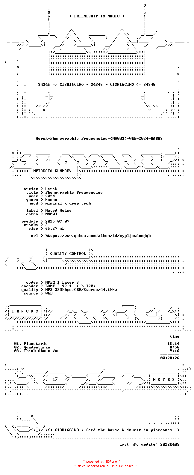 NFO for the release Herck-Phonographic_Frequencies-(MN003)-WEB-2024-BABAS by BABAS