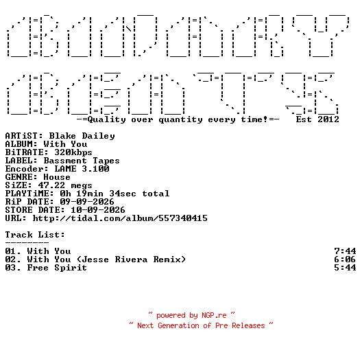 NFO for the release Blake_Dailey-With_You-(BTPS124)-WEB-2026-BB by BB