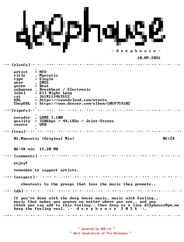 NFO for the release NTO--Myosotis-(3618113462652)-SINGLE-WEB-2026-dh by dh