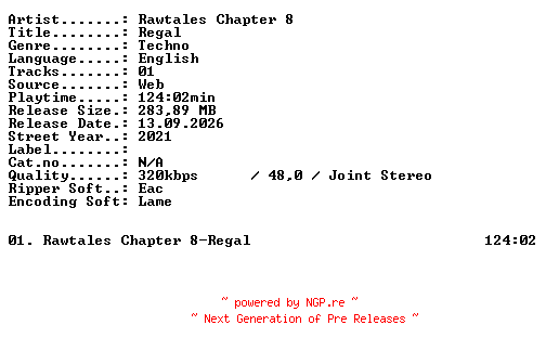 NFO for the release RAWTALES_Chapter_8-Regal-WEB-2021-XTC_iNT by XTC_iNT
