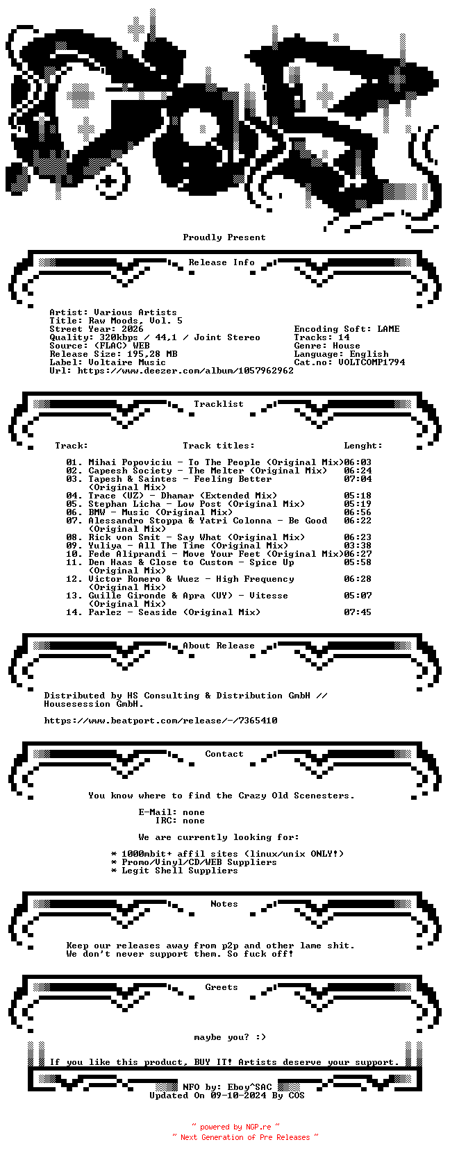 NFO for the release VA-Raw_Moods_Vol._5-(VOLTCOMP1794)-WEB-2026-COS by COS
