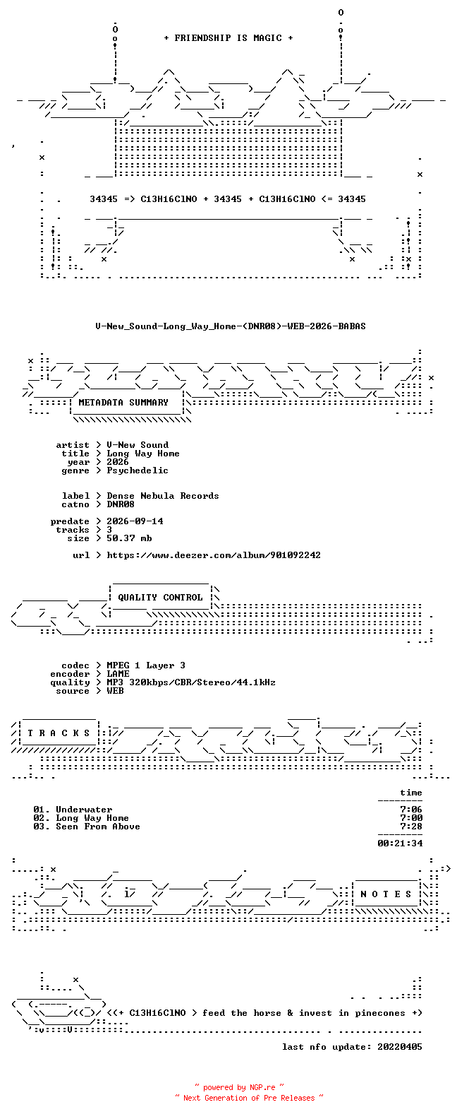 NFO for the release V-New_Sound-Long_Way_Home-(DNR08)-WEB-2026-BABAS by BABAS
