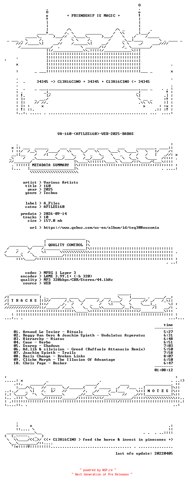 NFO for the release VA-160-(AFILES160)-WEB-2025-BABAS by BABAS