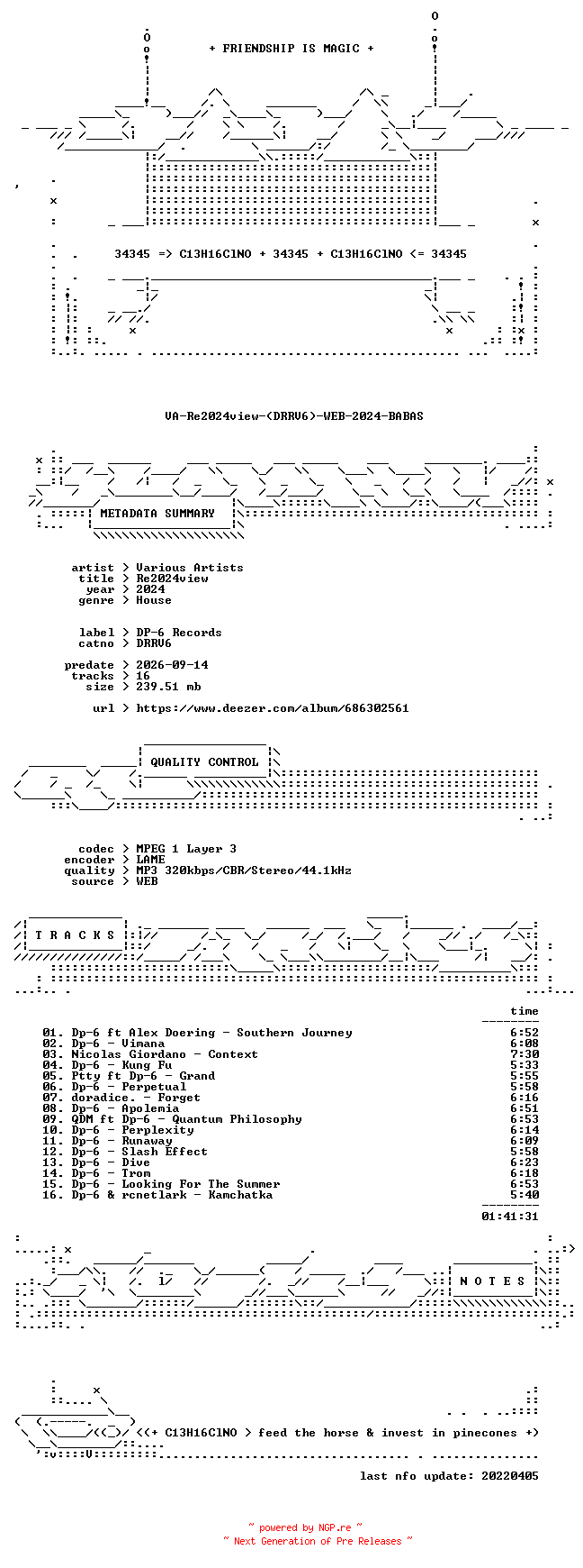 NFO for the release VA-Re2024view-(DRRV6)-WEB-2024-BABAS by BABAS
