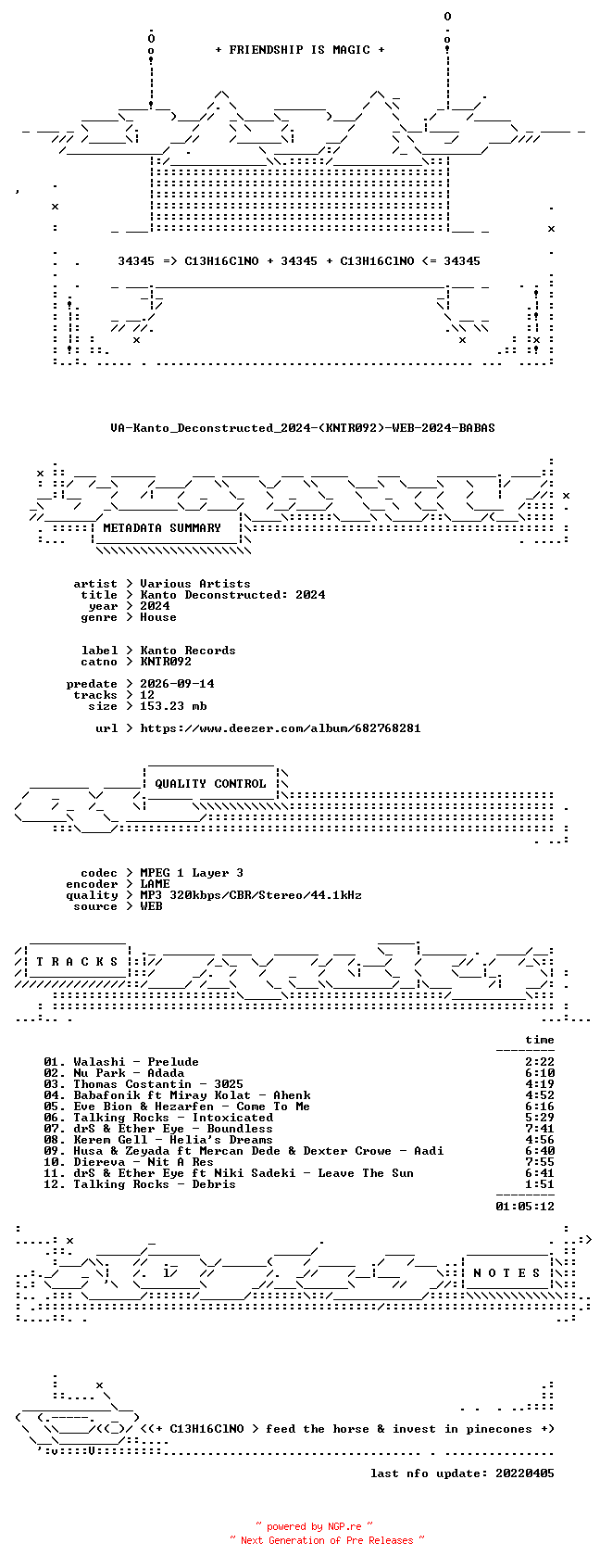 NFO for the release VA-Kanto_Deconstructed_2024-(KNTR092)-WEB-2024-BABAS by BABAS