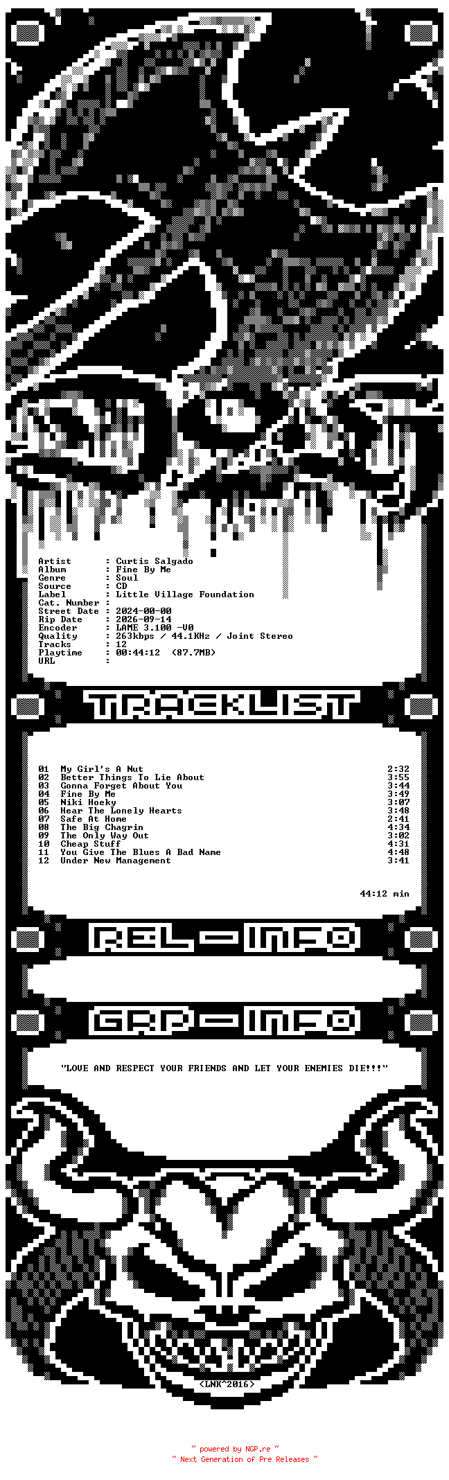 NFO for the release Curtis_Salgado-Fine_By_Me-CD-2024-D2H by D2H