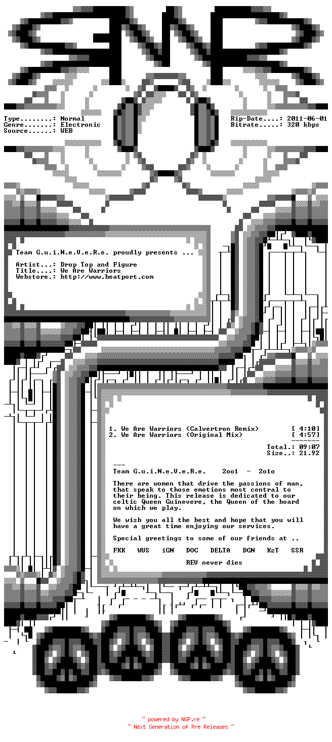 NFO for the release drop_top_and_figure-we_are_warriors-(jkr018)-web-2011 by 2011