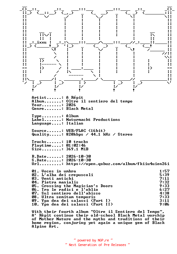NFO for the release A_Repit-Oltre_il_sentiero_del_tempo-IT-16BIT-WEB-FLAC-2026-MOONBLOOD by MOONBLOOD