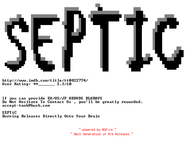 NFO for the release Are.We.Done.Yet.720p.BluRay.x264-SEPTiC by SEPTiC