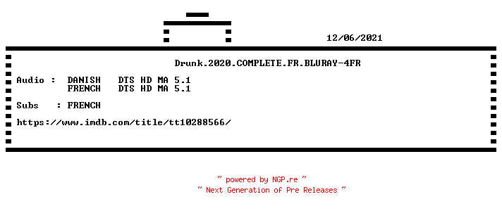 NFO for the release Drunk.2020.COMPLETE.FR.BLURAY-4FR by 4FR