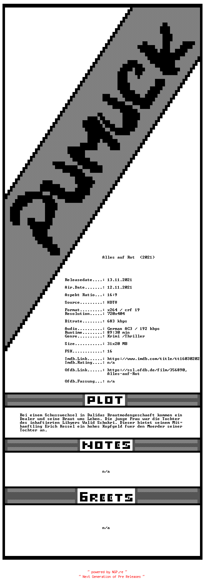 NFO for the release Alles.auf.Rot.GERMAN.2021.HDTVRip.x264-Pumuck by Pumuck