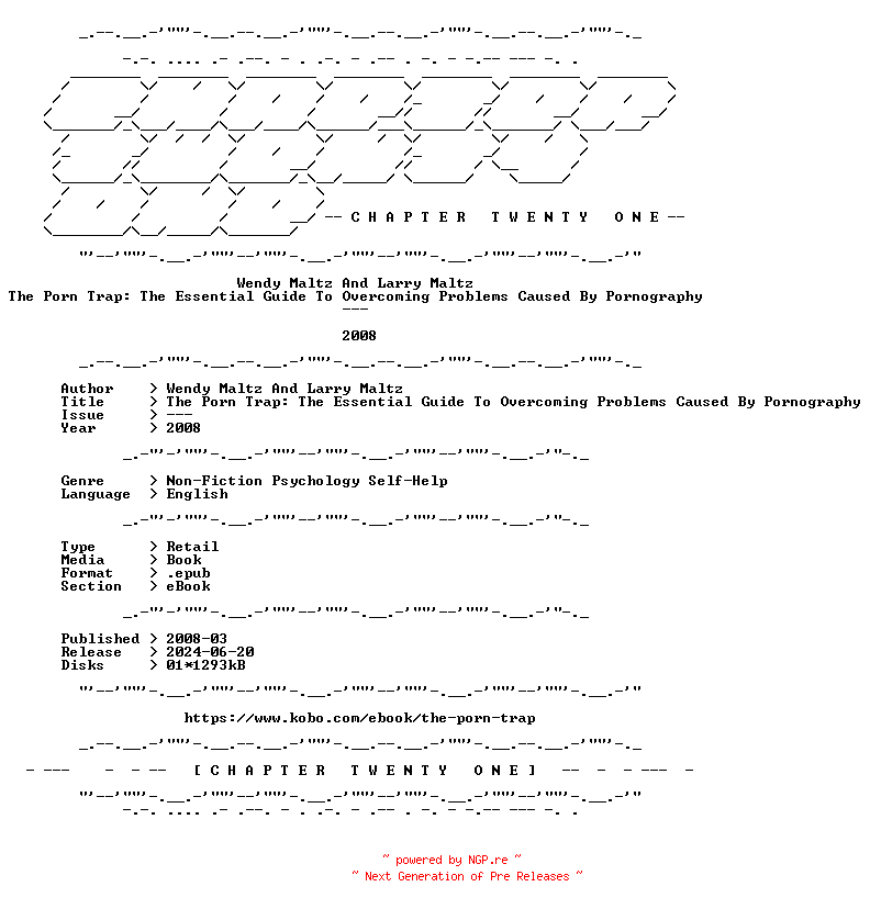 NFO for the release Wendy.Maltz.And.Larry.Maltz.-.The.Porn.Trap.The.Essential.Guide.To.Overcoming.Problems.Caused.By.Pornography.2008.RETAIL.EPUB.eBook-CTO by CTO